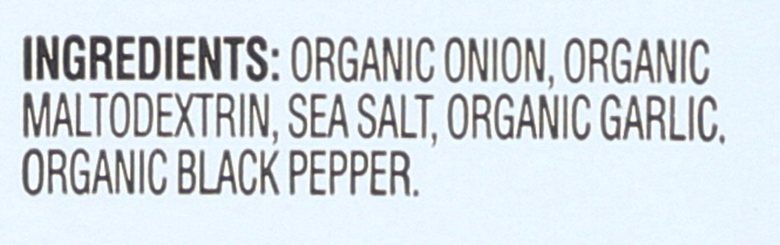Simply Organic French Onion Dip Mix closeup of ingredients blend, gluten-free options in focus.