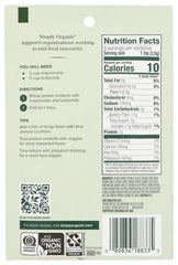 Simply Organic ranch dressing mix jar view highlights convenient spice blend.