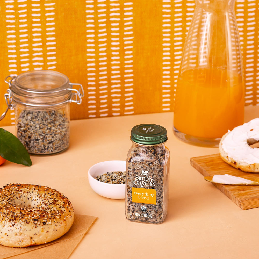 Simply Organic Everything Spice Blend sprinkled on grilled meat for finishing touch.