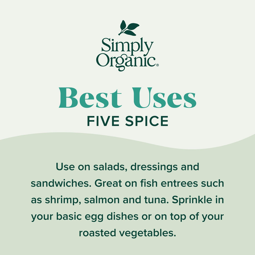 Simply Organic Five Spice Powder kitchen scene, ready for everyday meals.