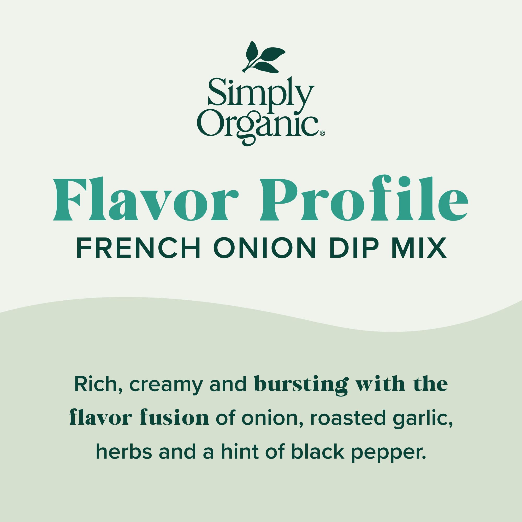 Jar of Simply Organic French Onion Dip open with creamy aroma