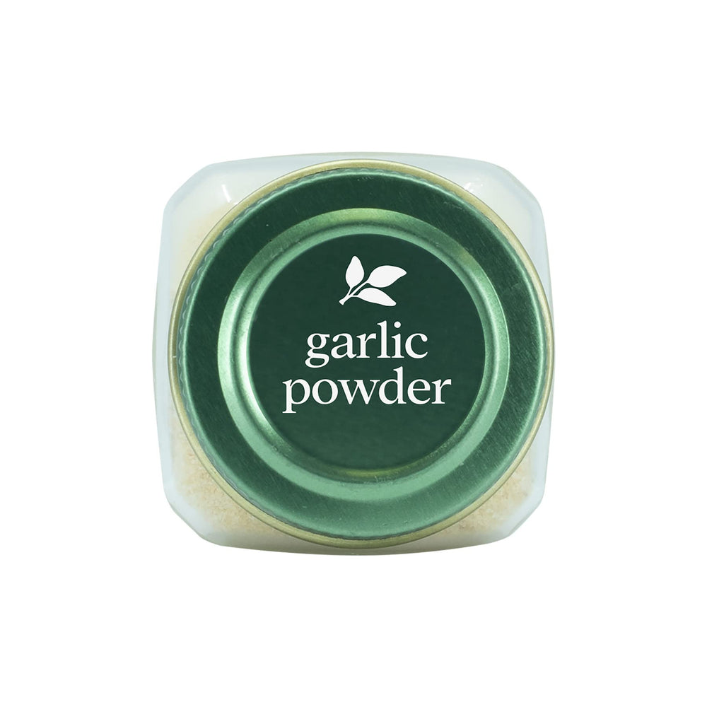 Simply Organic Garlic Powder measuring spoon ready for savory meals