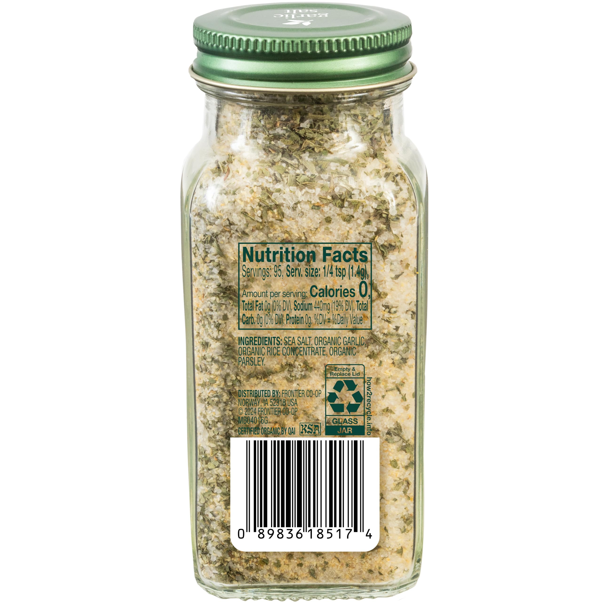 Closeup of Simply Organic Garlic Salt enhances roasted vegetables flavor