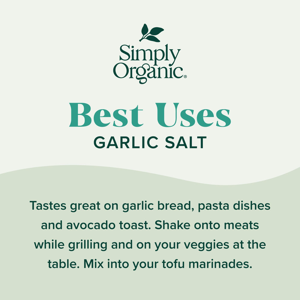 Simply Organic Garlic Salt sprinkling on meat for quick flavor