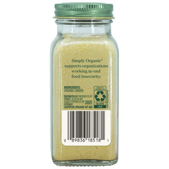 Simply Organic ginger root peeled closeup showing premium quality