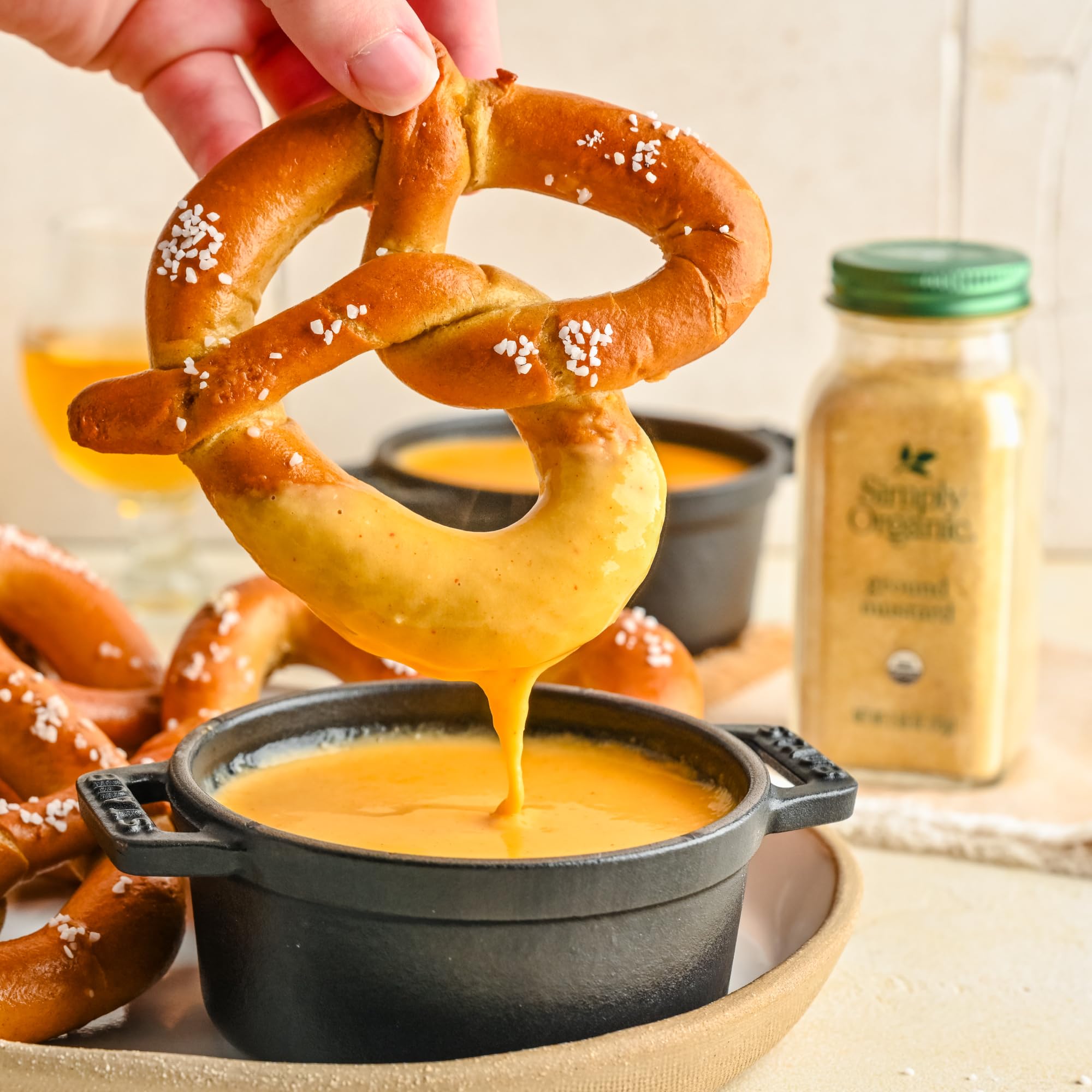 Simply Organic mustard seeds in a bowl invite zesty flavor in recipes
