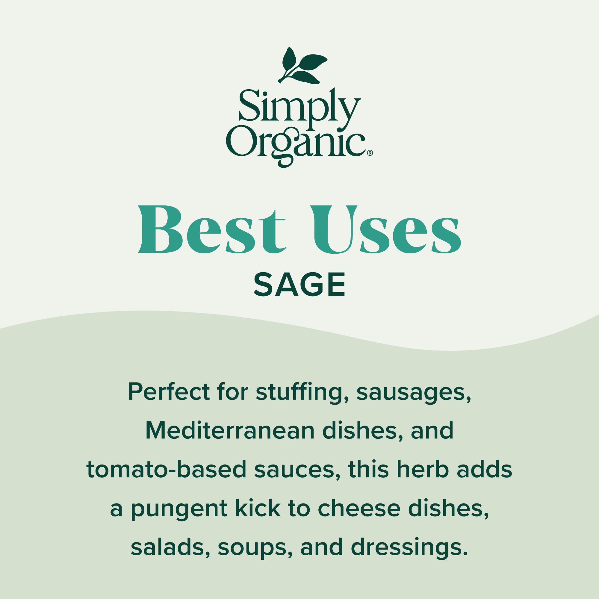Simply Organic ground sage leaf label with certifications supports trust and organic sourcing