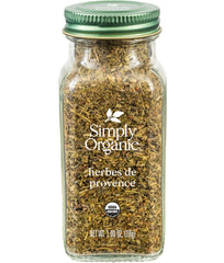 Simply Organic Herbes de Provence bottle front view for versatile Mediterranean seasoning