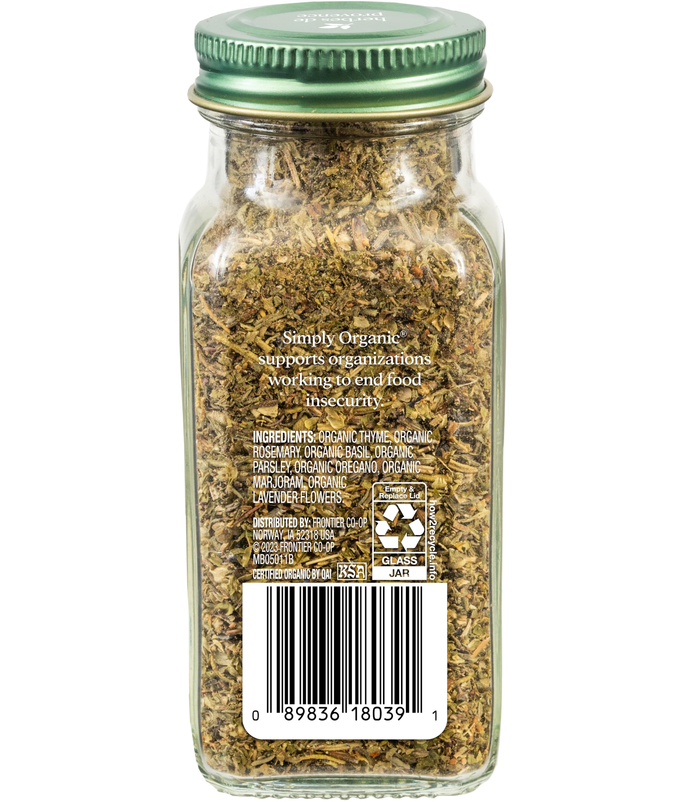 Simply Organic Herbes de Provence in a bowl enhances dips and dressings with aromatic depth