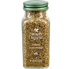 Simply Organic Italian Seasoning jar on a shelf elevates weeknight meals