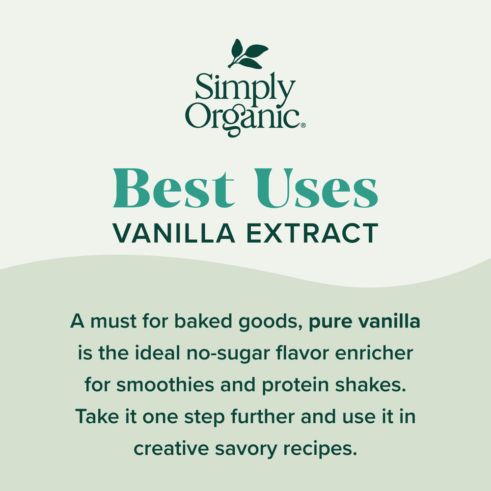 Simply Organic kitchen setup featuring vanilla essentials for cooking