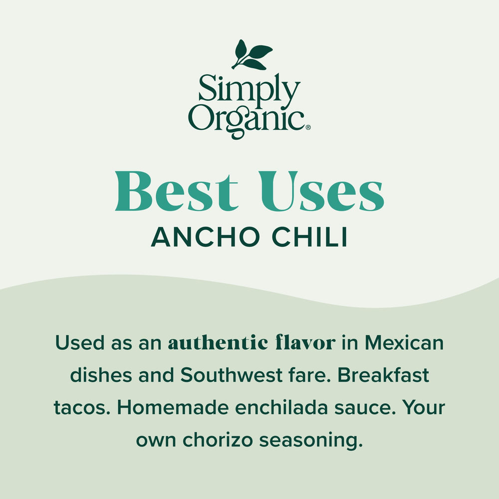 Simply Organic label highlighting organic certification and quality