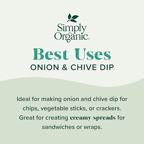 A bowl of dip with Simply Organic mix, ideal for creamy spreads.