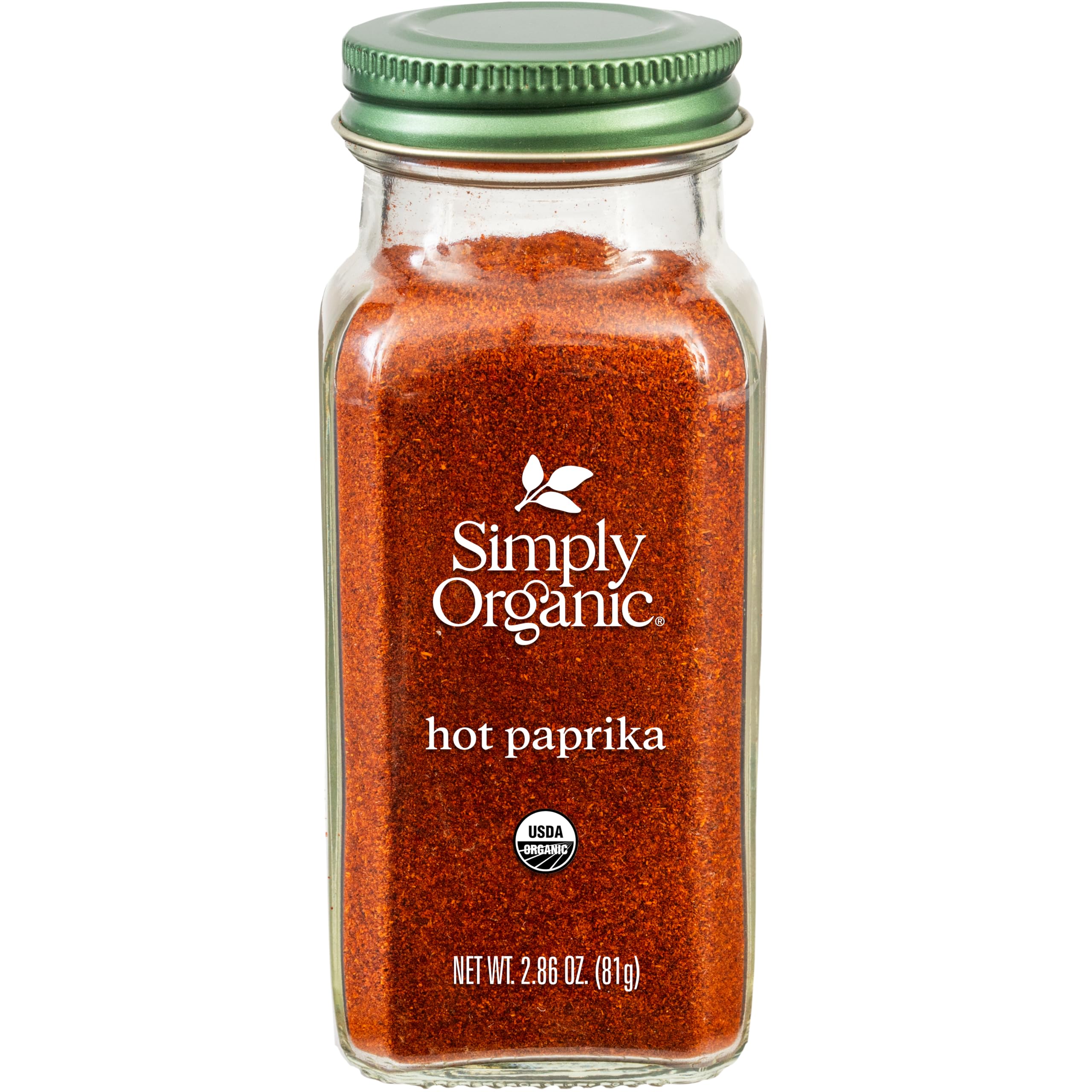 Simply Organic Paprika Hot jar label close-up for rich color