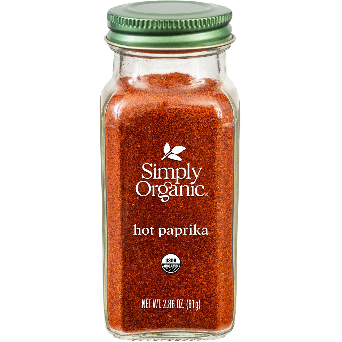 Simply Organic Paprika Hot jar label close-up for rich color