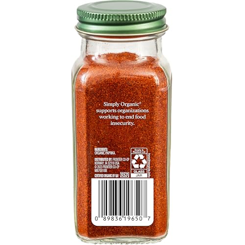 Simply Organic Paprika Hot sprinkles on roasted vegetables