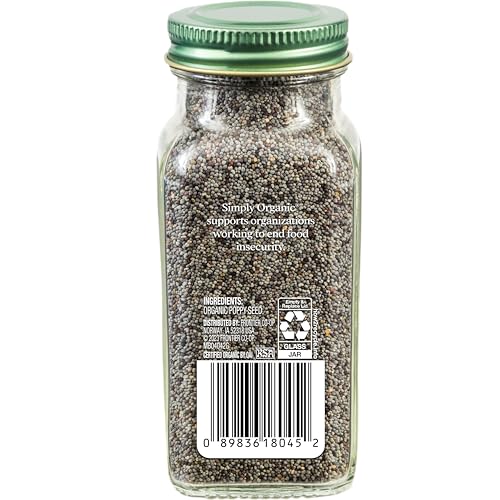 Simply Organic poppy seed closeup texture highlighting delicate crunch
