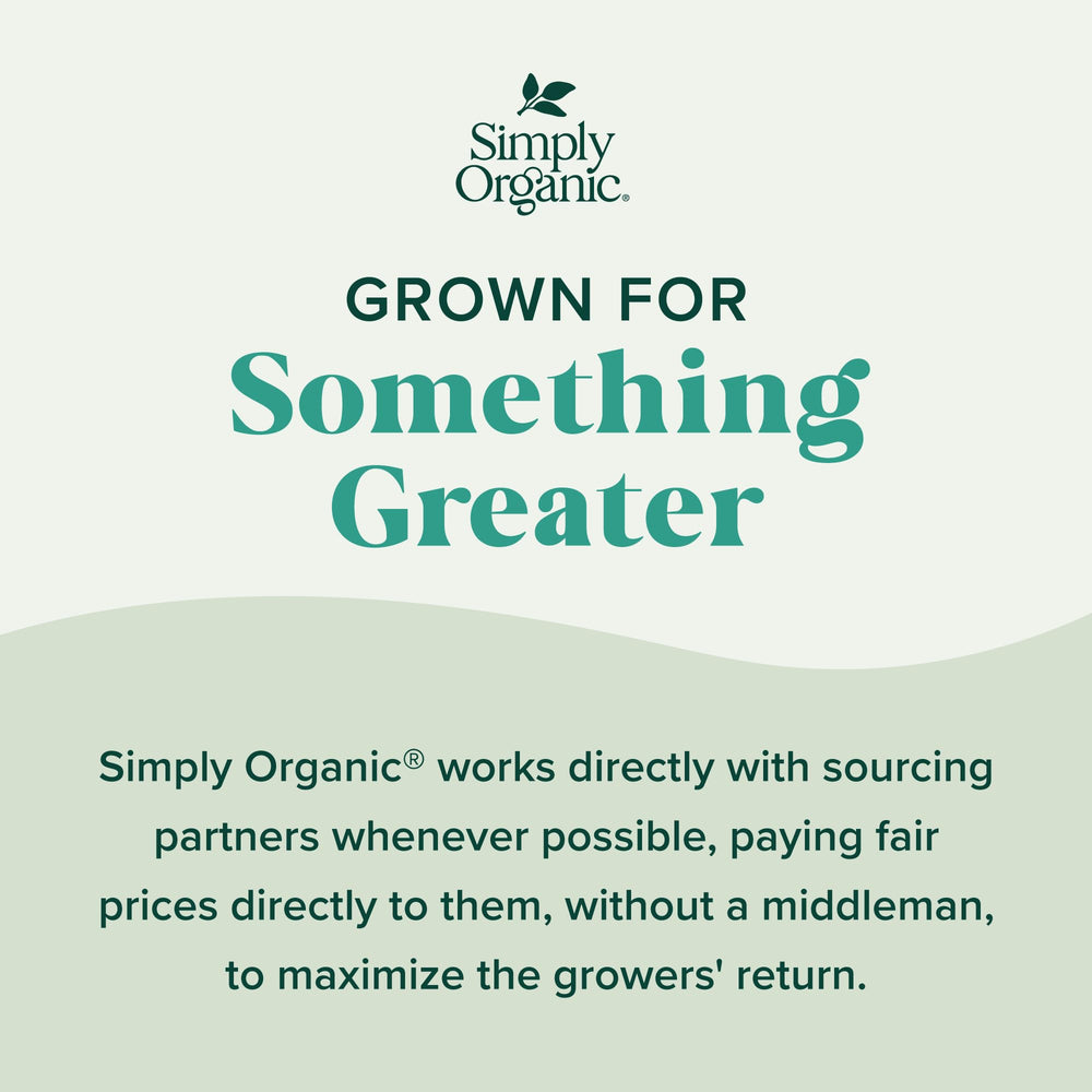 Simply Organic poppy seeds as a versatile garnish for vegetables