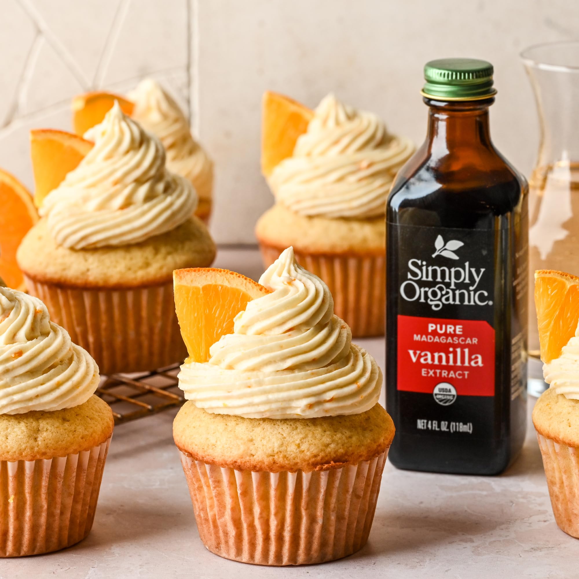 Simply Organic pure vanilla extract jar in glass packaging
