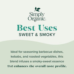 Herbs and spices from Simply Organic blend close-up suggesting versatile kitchen use.