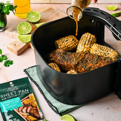 Simply Organic Cilantro Lime Seasoning used to create a honey glaze for grilled pork.
