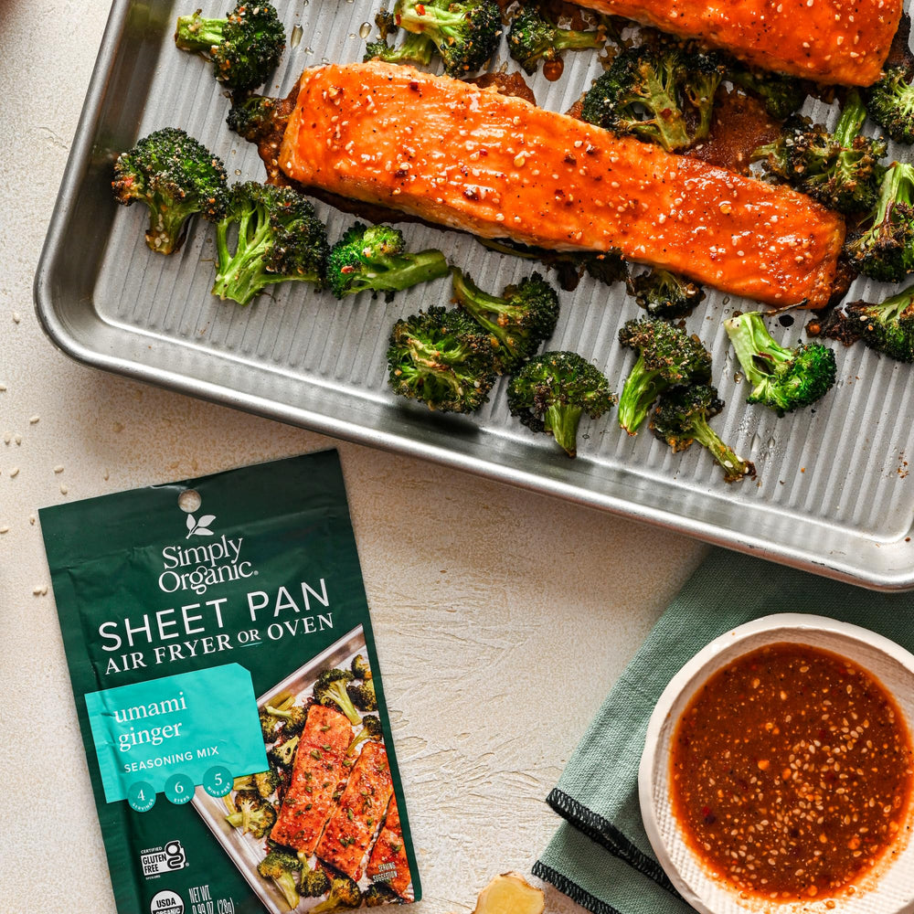 Simply Organic Umami Ginger sesame seed ground boosts bowls with balanced umami.