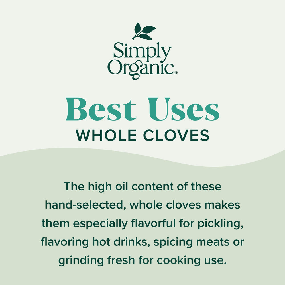 Simply Organic spice-jar label-front highlighting organic, non-GMO credentials and product freshness.