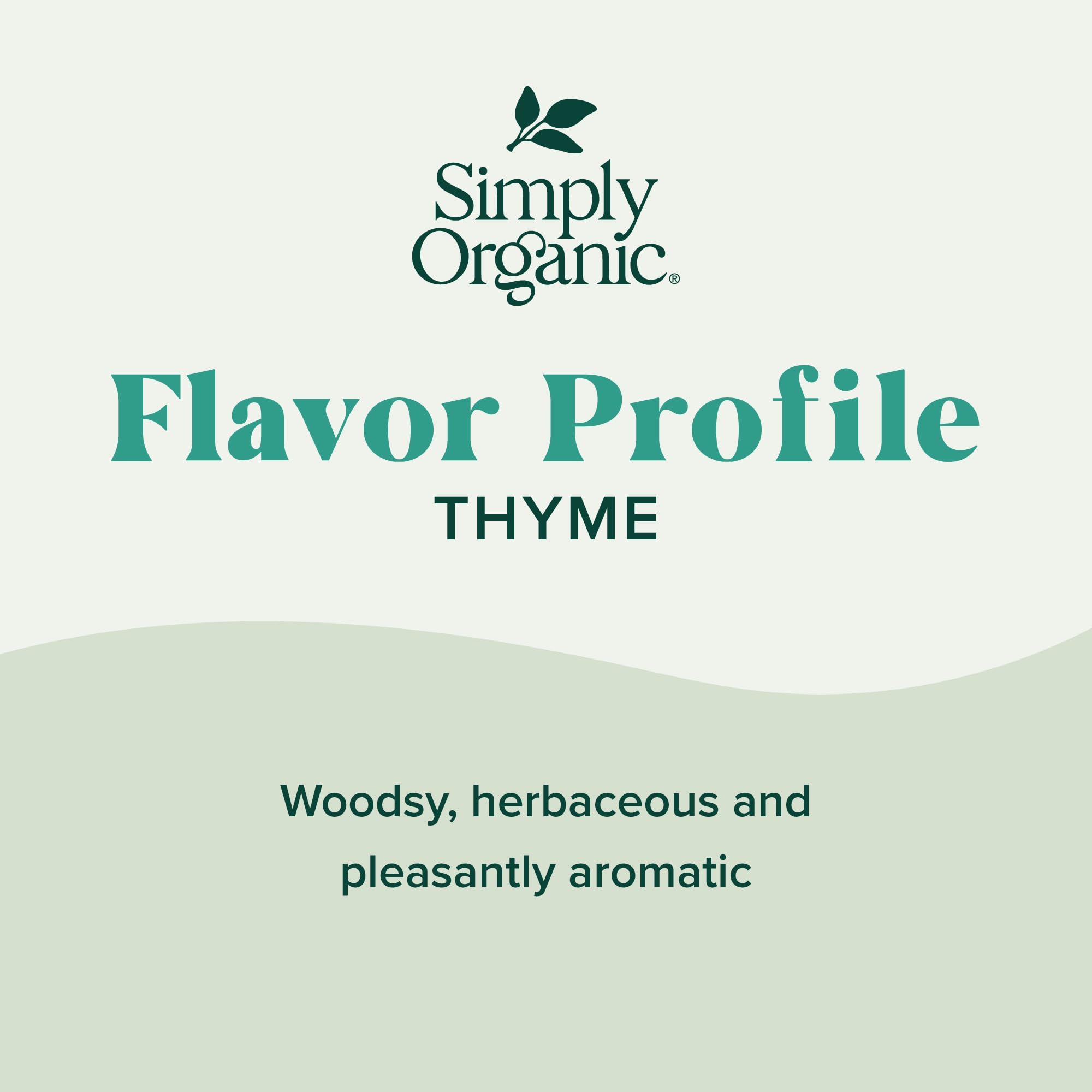 Simply Organic thyme shelf display ready for weeknight meals with fast flavor boosts.