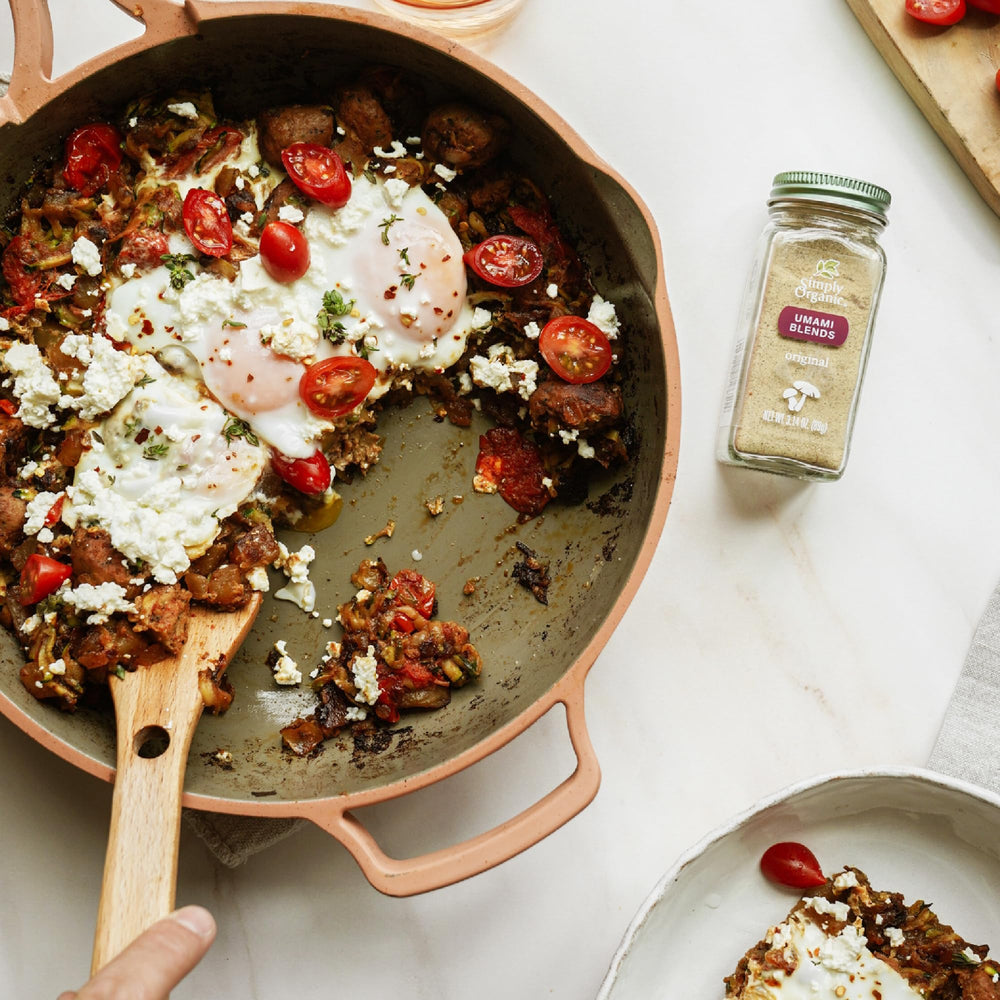 Simmering soup with Simply Organic Umami Blend adds savory body