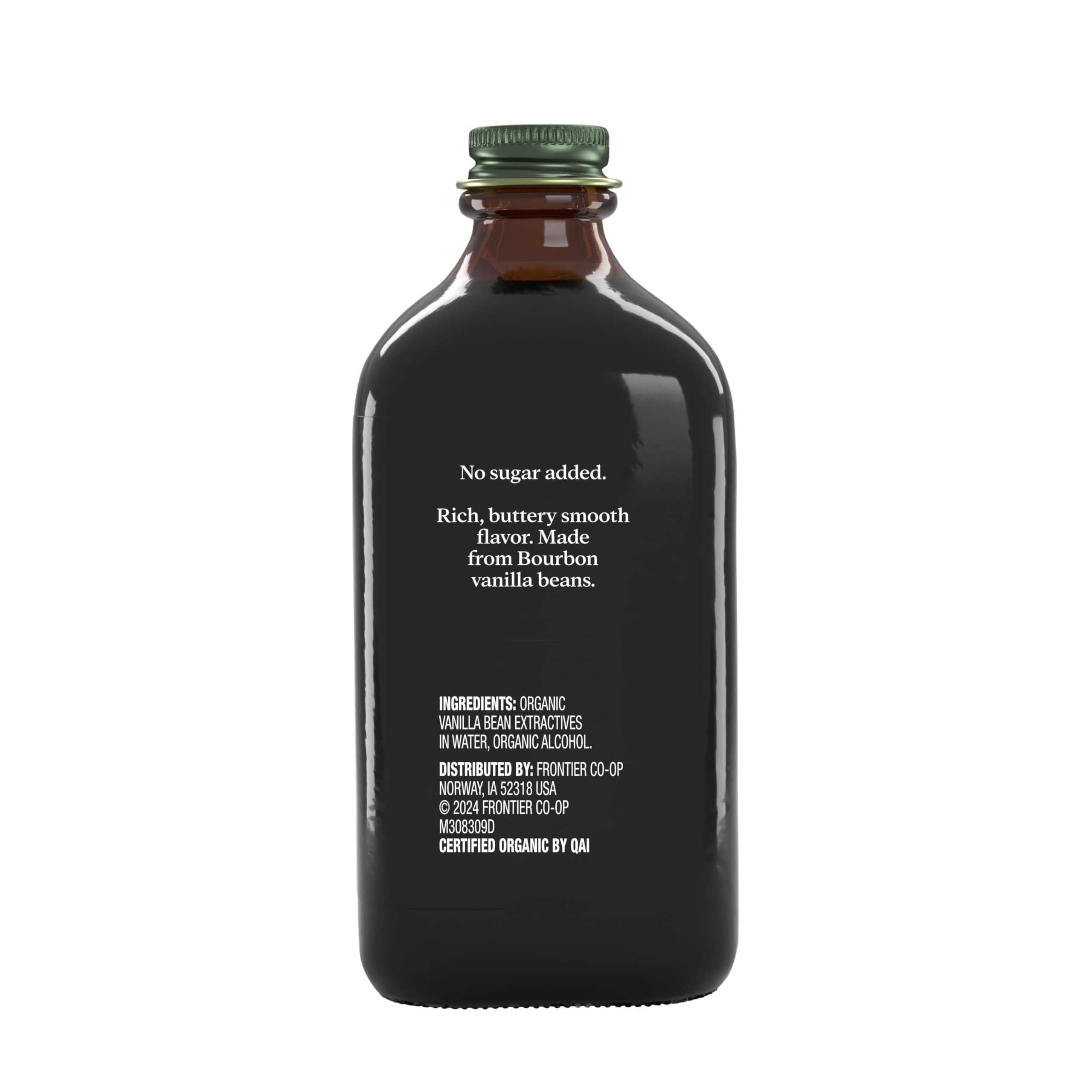 Simply Organic Vanilla Extract full bottle on counter ready for recipes.