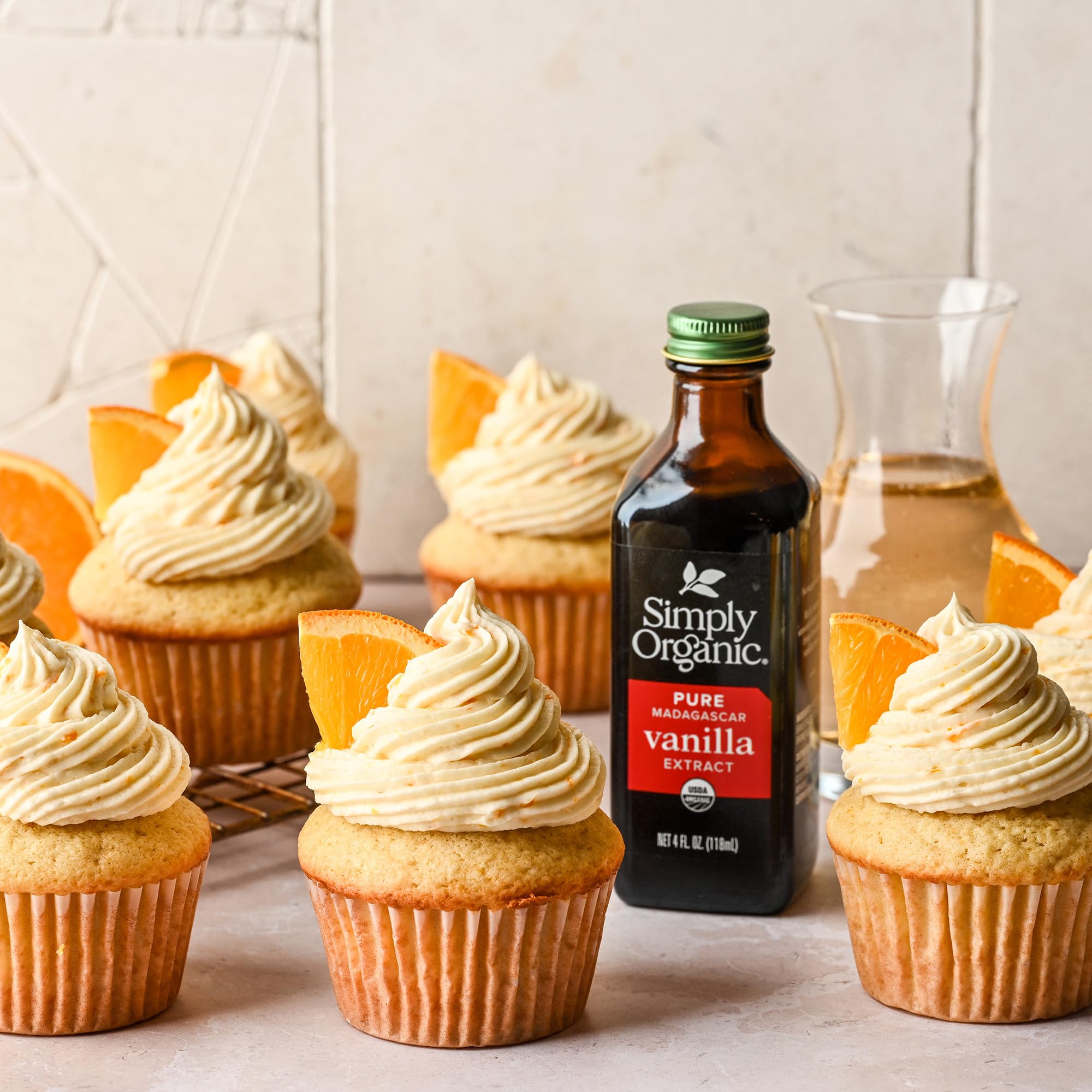 Simply Organic Vanilla Extract organic and kosher seals signify trusted ingredients.