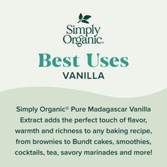 Pouring Simply Organic vanilla extract into batter for aromatic baking