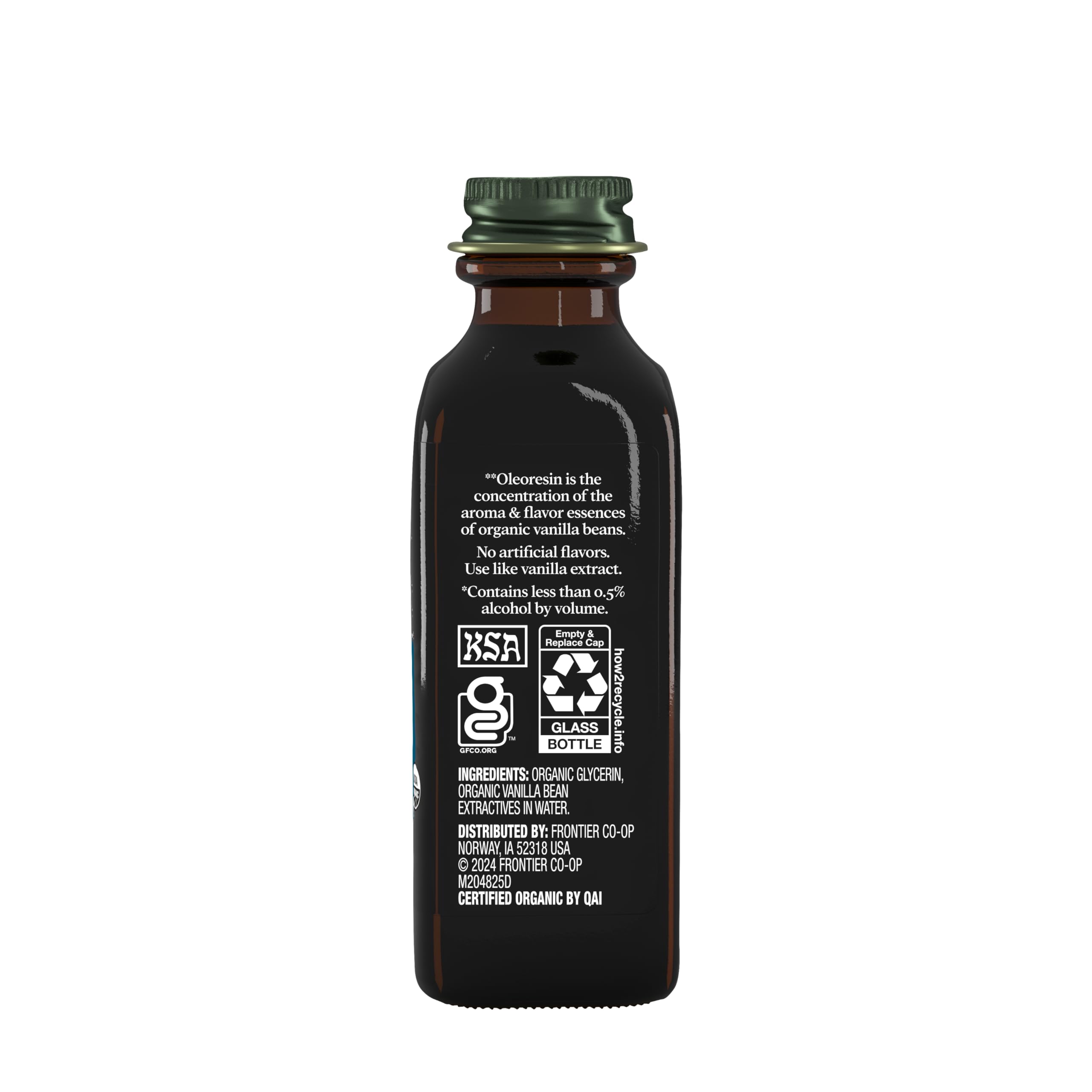 Simply Organic Vanilla Flavoring amber glass bottle protecting flavor from light