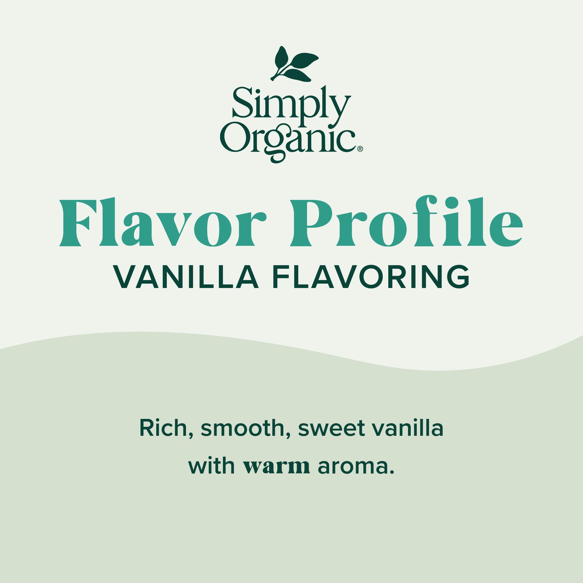 Simply Organic vanilla flavoring amber glass protects aroma during storage