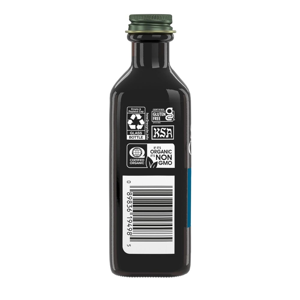 Simply Organic vanilla flavoring bottle closeup ideal for cakes and frostings