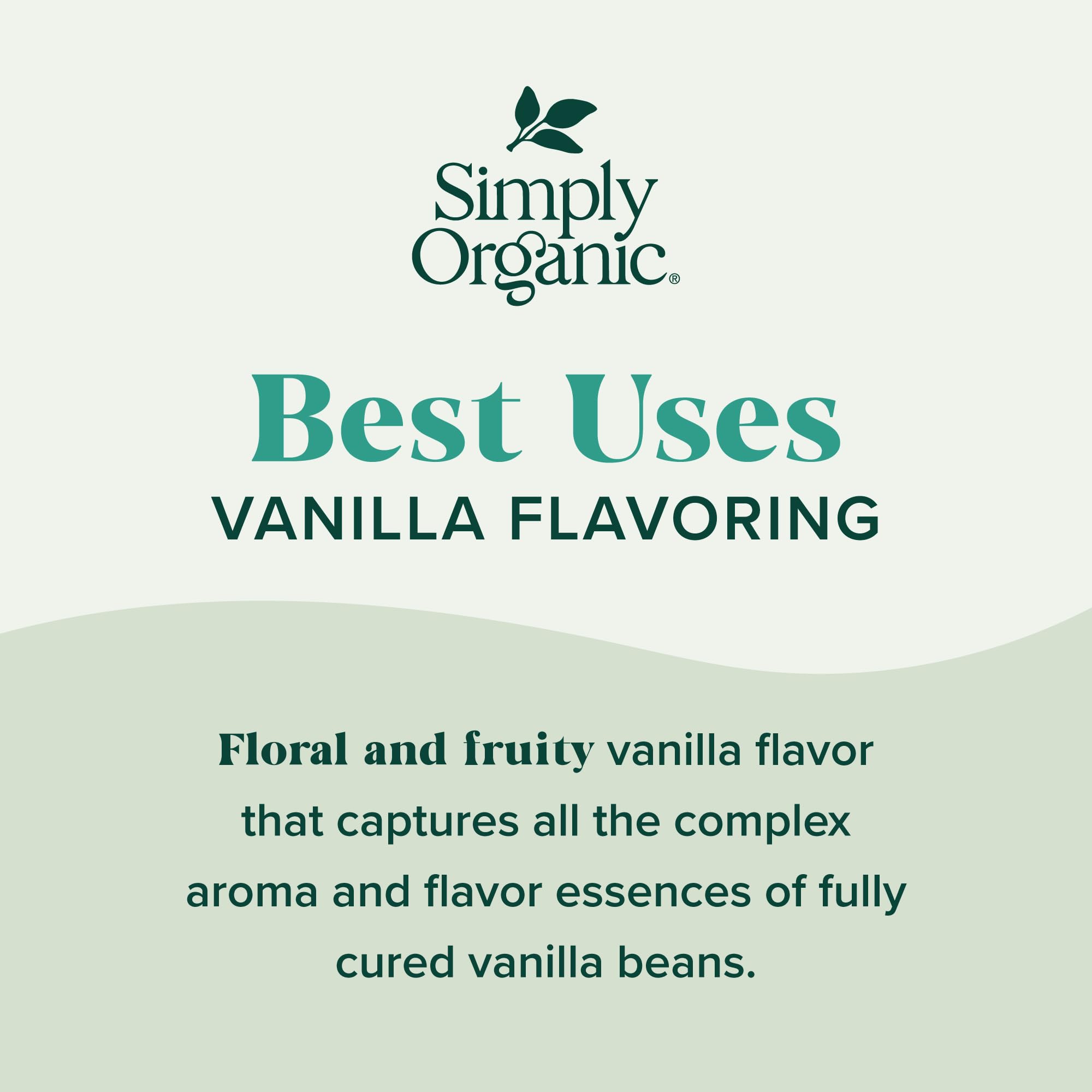 Simply Organic vanilla flavoring cookies and pastries booster for rich vanilla notes