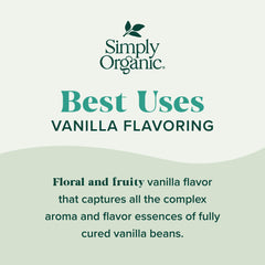 Simply Organic vanilla flavoring cookies and pastries booster for rich vanilla notes