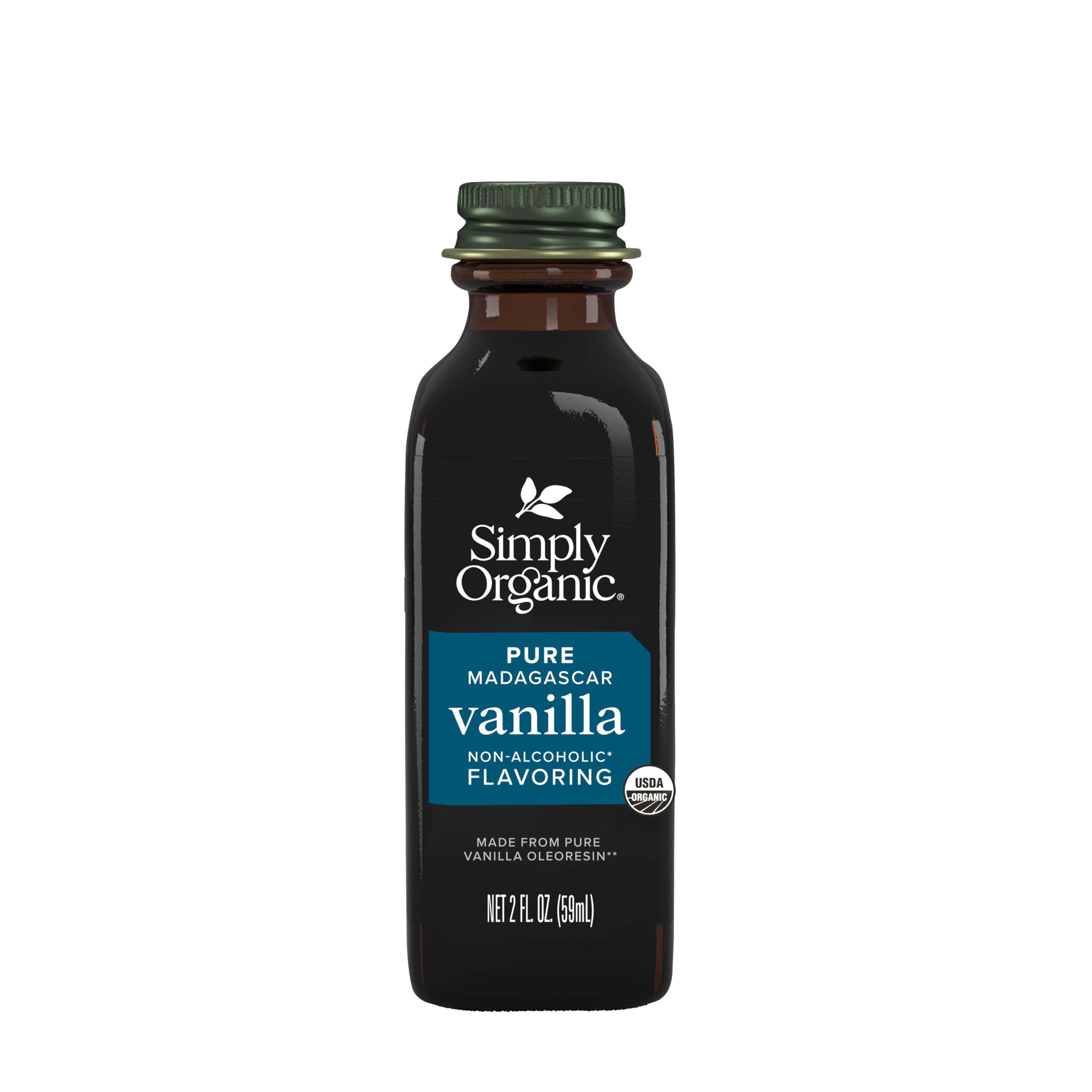 Simply Organic Vanilla Flavoring Madagascar bottle view for baking use