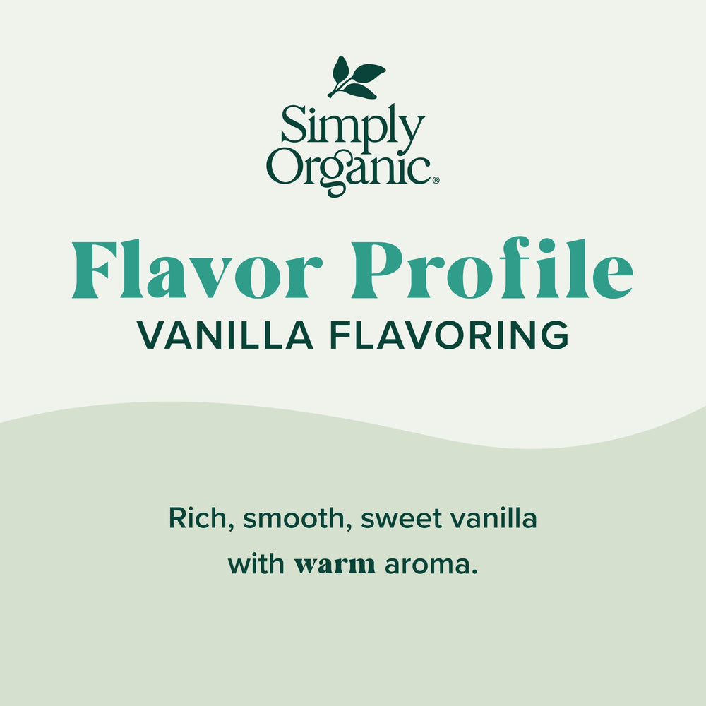 Simply Organic Vanilla Flavoring oleoresin close-up revealing rich aroma