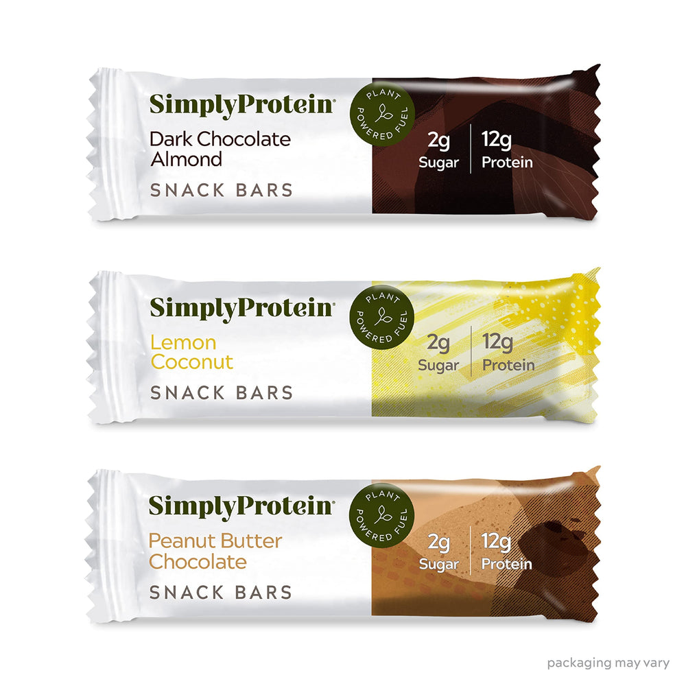 Nutrition facts panel for Simply Protein Crispy Bar.