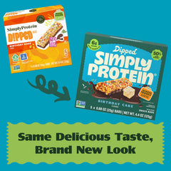 Cookies and Creme flavor bars from Simply Protein Dipped Bars.