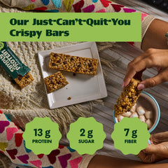Simply Protein Lemon Coconut Crispy Bar ingredients highlight real coconut pieces.