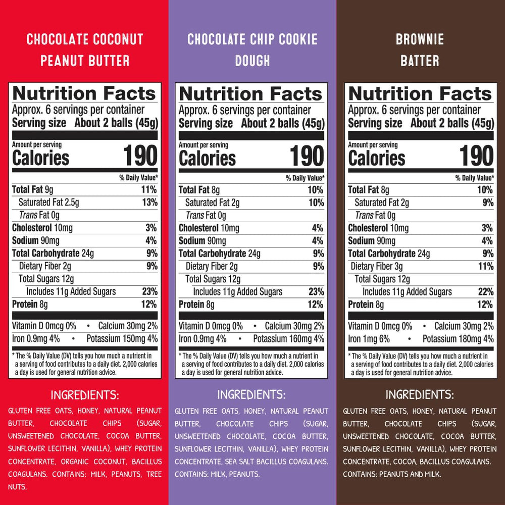 simplyFUEL Chocolate Lovers open-pack highlighting portability for busy days