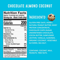 simplyFUEL chocolate almond coconut close-up shows creamy texture and real ingredients.
