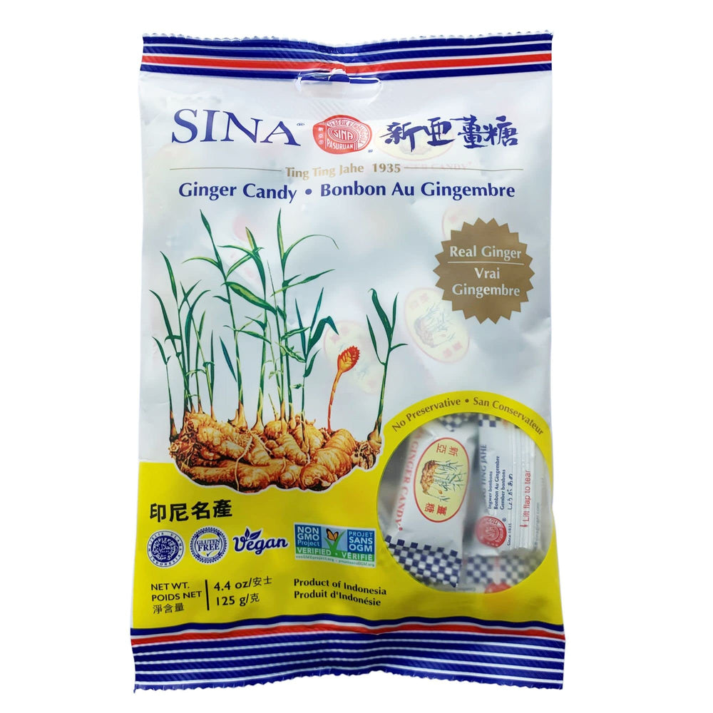 Ingredient panel with cane sugar and emprit ginger signaling natural flavor