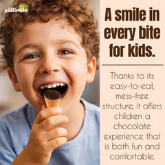 Vacuum-sealed packaging preserves freshness of Since 1871 Gulluoglu chocolate cones.