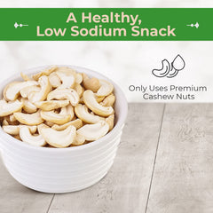Sincerely Nuts organic cashews raw ingredient image communicates natural, unsalted quality.
