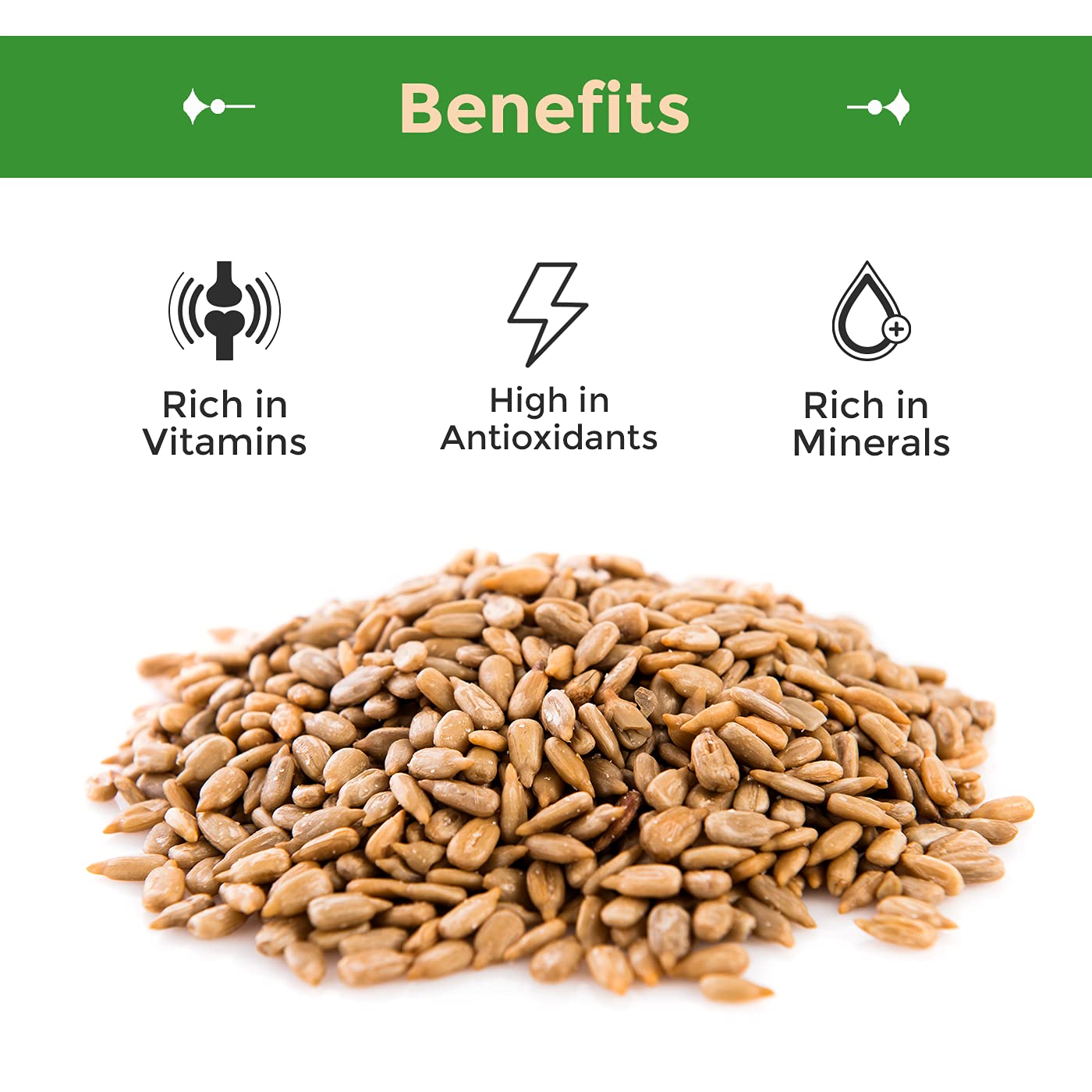 Sincerely Nuts sunflower seeds in a bowl, perfect for salads and quick snacking.