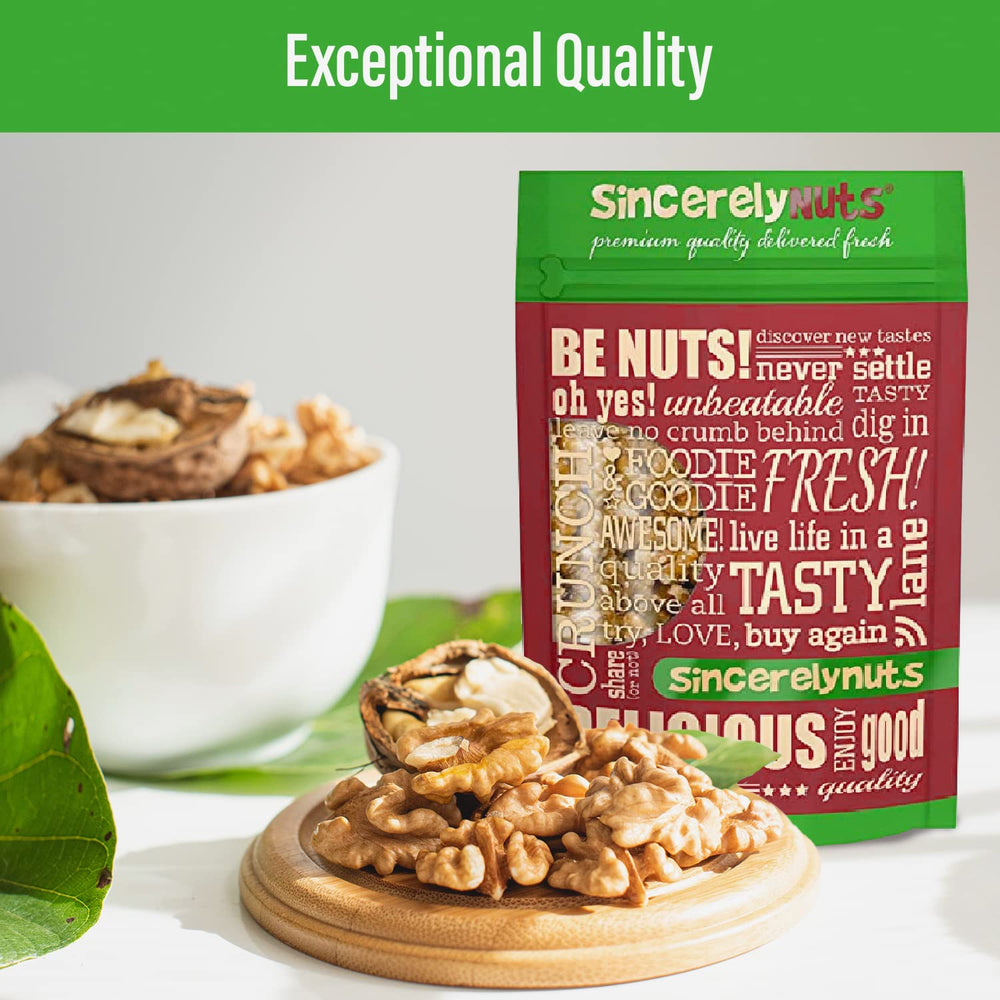 Sincerely Nuts easy eating walnuts – grab-and-go protein source.