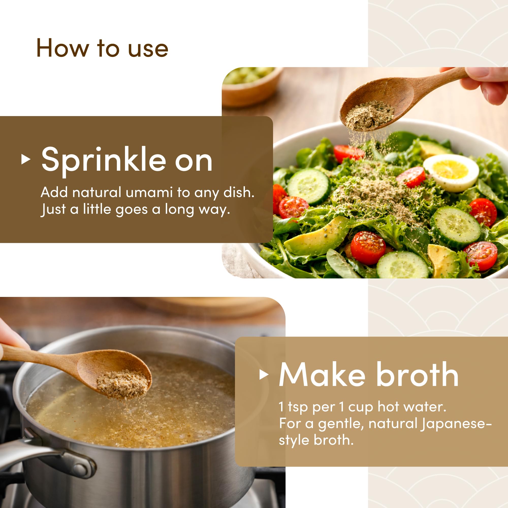 Sincerite Sapporo Dashi Dash dissolve for a delicate soup base